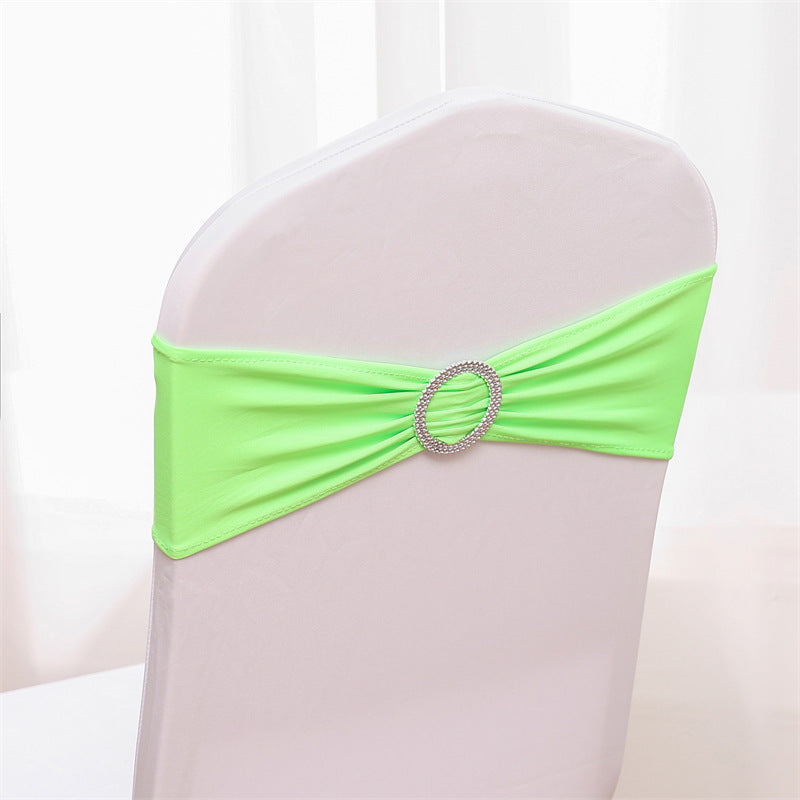 Spandex Chair Sashes Bands 50PCS Stretch Chair Ties Bows with Buckle Slider for Wedding Party Banquet Decoration