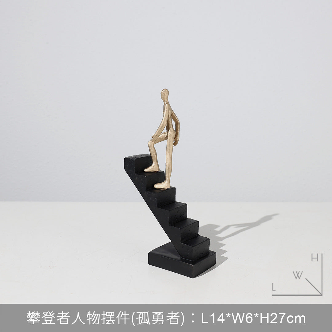 Modern Desk Decor  - Abstract Sculpture  as Motivation - Modern Home Decor Figure Made of Marble Resin - Aesthetic Statue for Living Room & Office décor as a Gift