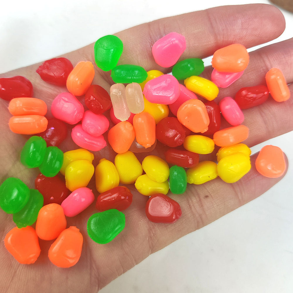 A242  Floating Artificial Corn Soft Lure, Scented Silicone Bait for Freshwater Carp Fishing