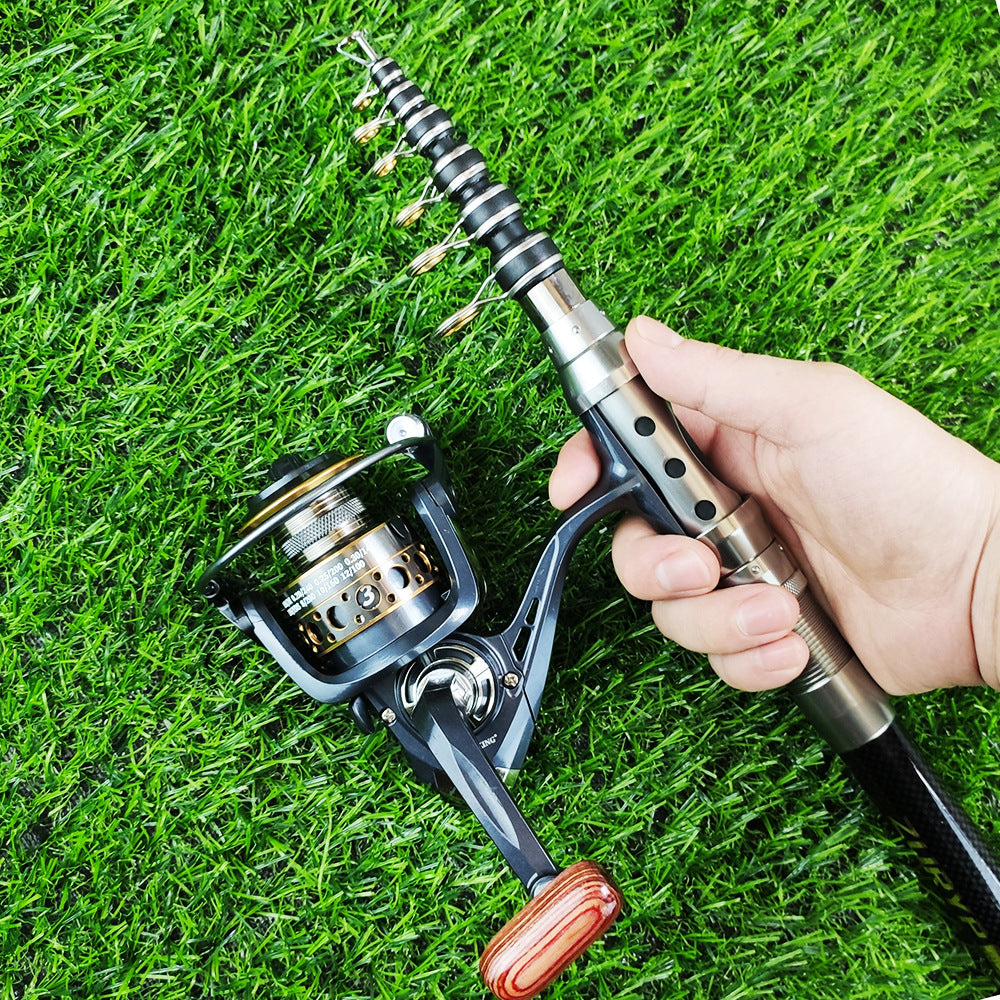 F348  Lure Fishing Rod Reel Full Set Long Casting Fishing Gear with Soft Lures Minnow Hooks Fishing Line