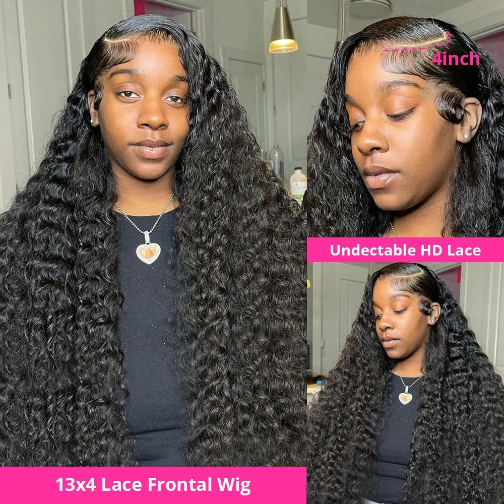 A272  Rose Net Lace Front Afro Kinky Curly Wig, Soft Lace Adjustable Style, Comfortable Breathable Wig