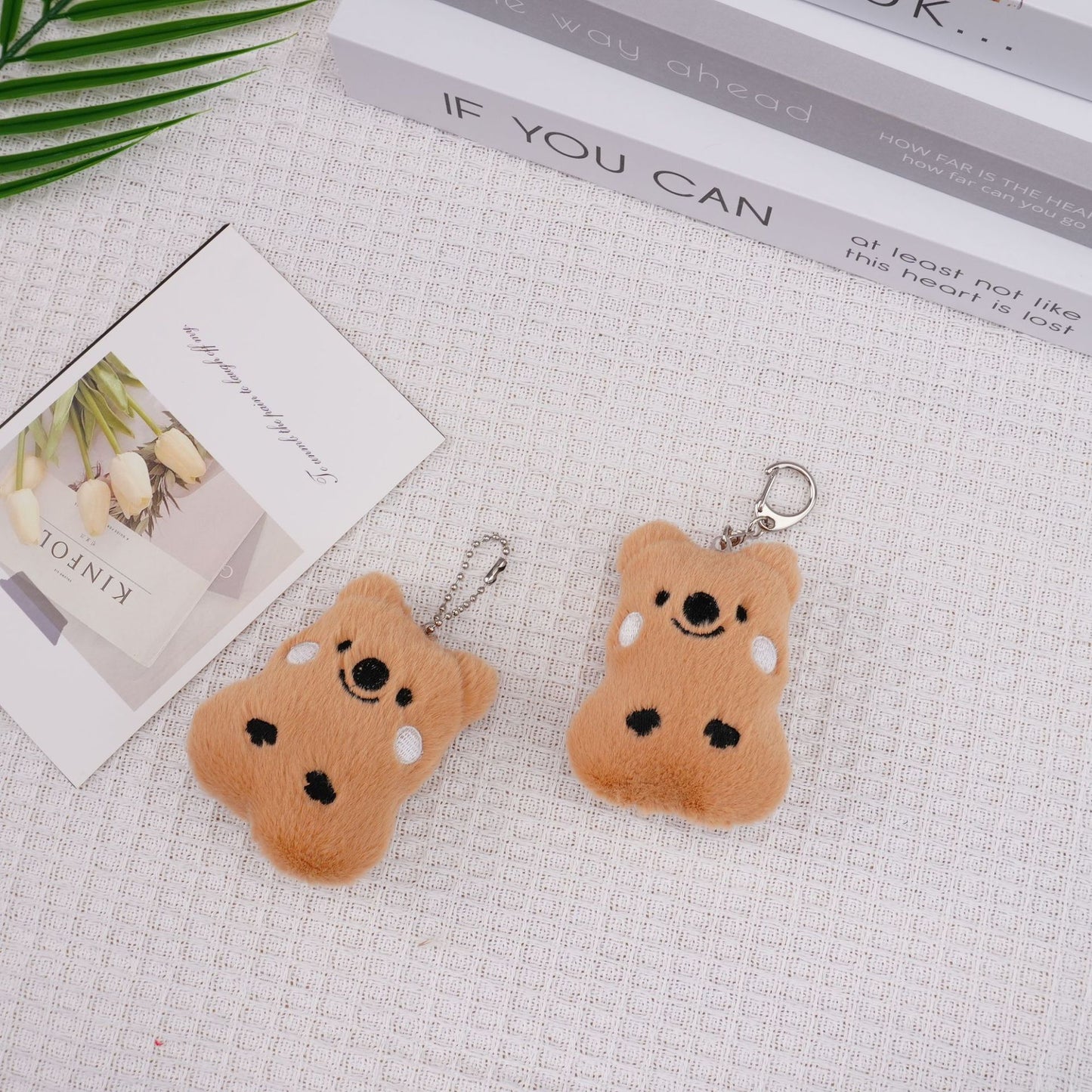 Little Brown Bear Student Backpack Plush Doll Hanging Ornament