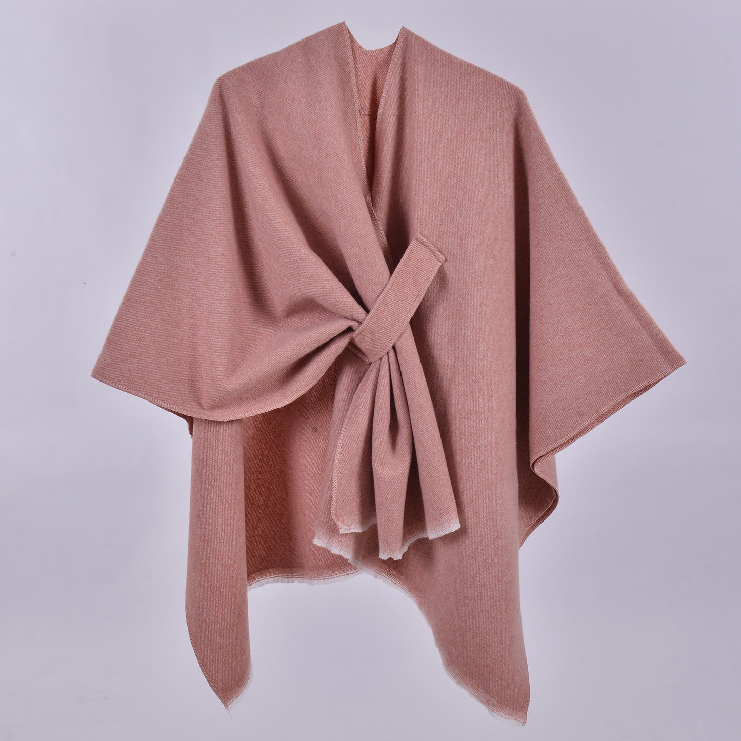Classic Plaid Wrap-Around Scarf for Fall and Winter Tie-Front Cardigan Outerwear Office Blanket for Warmth