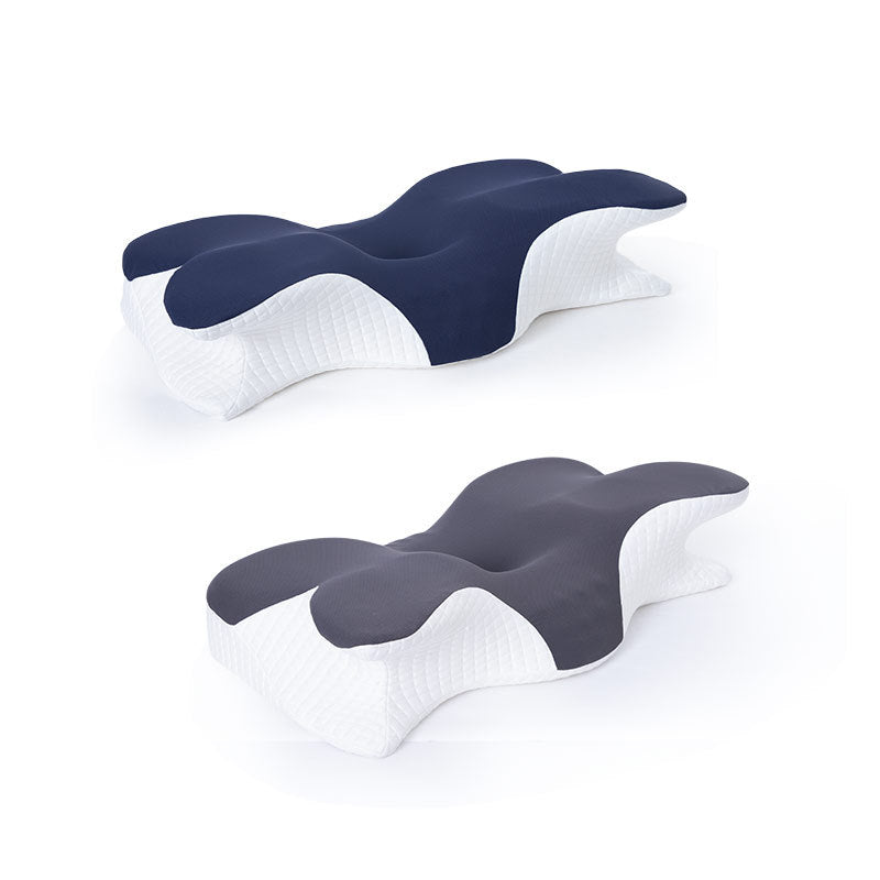 Cervical Pillow for Neck and Shoulder,Contour Memory Foam Pillow,Ergonomic Neck Support Pillow for Side Back Stomach Sleepers with Pillowcase