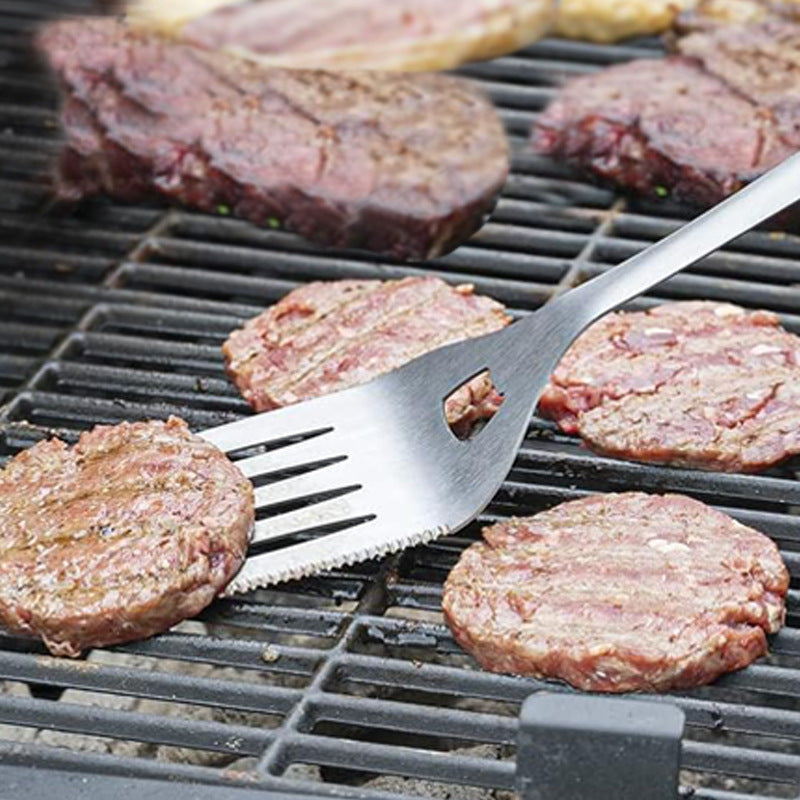 Grilling Accessories - Grilling Gifts for Men - BBQ Accessories Grill Tools Set with Spatula, Fork, Brush & Tongs - Outdoor Barbecue Utensils Gifts for Men Dad Him Boyfriend