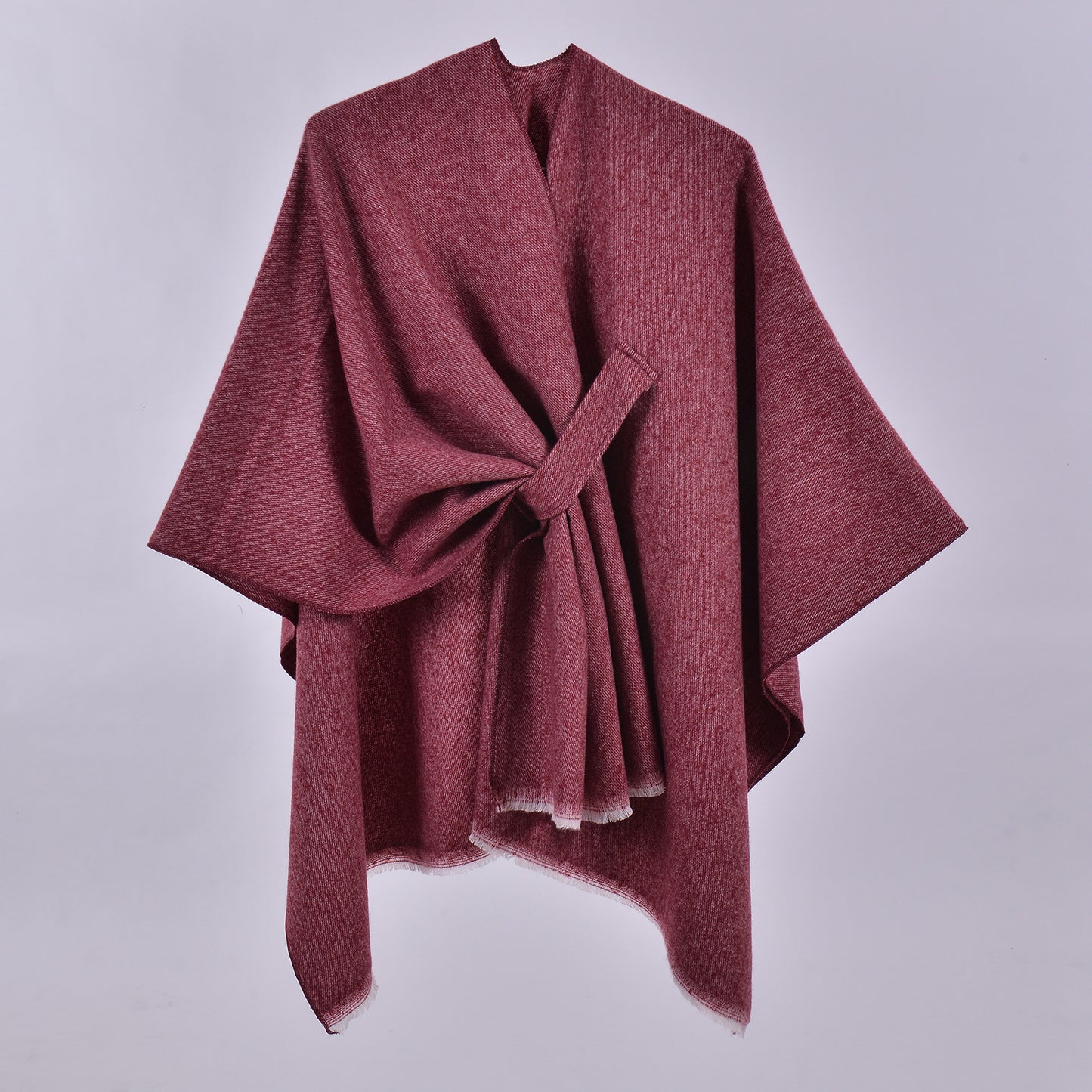 Classic Plaid Wrap-Around Scarf for Fall and Winter Tie-Front Cardigan Outerwear Office Blanket for Warmth