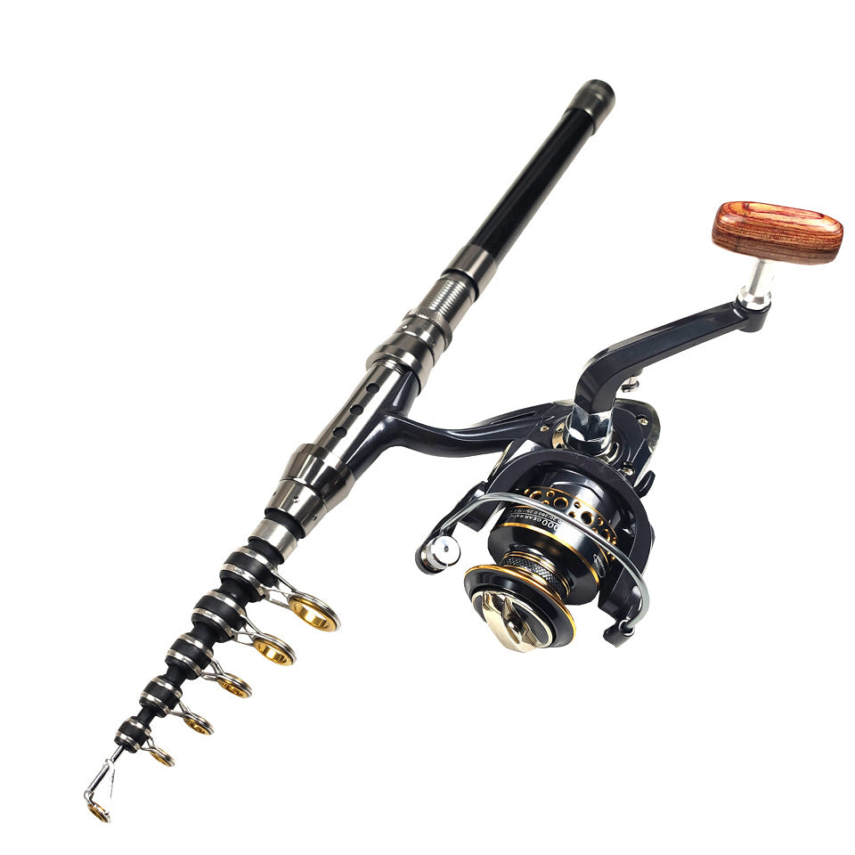 F348  Lure Fishing Rod Reel Full Set Long Casting Fishing Gear with Soft Lures Minnow Hooks Fishing Line