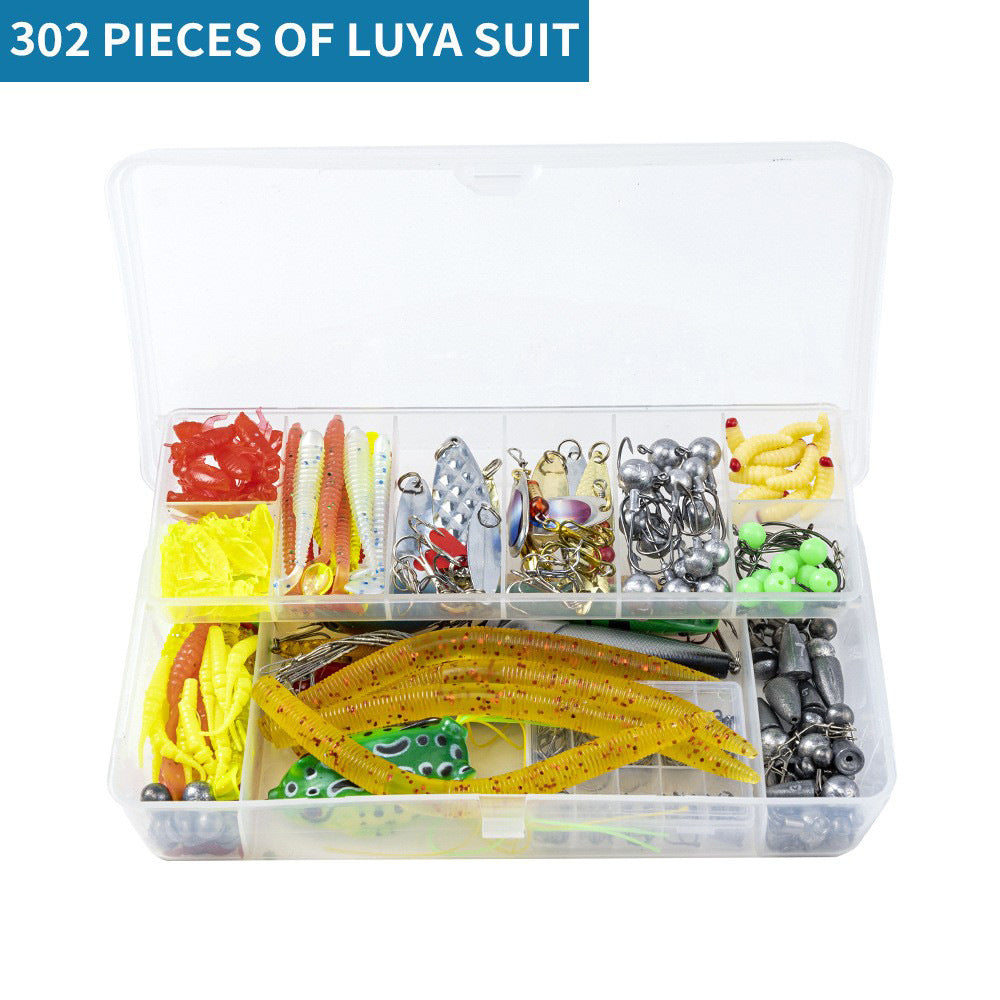 F340  97/302-Piece Accessory Set: Lure Fishing Tackle, Plastic Lures, Artificial Lures, and Lure Accessories