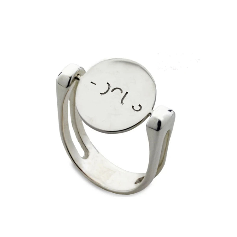 Spinner Ring Necklace Rotating Polished Ring Pendant Delicate Fashion Jewelry Gift for Her