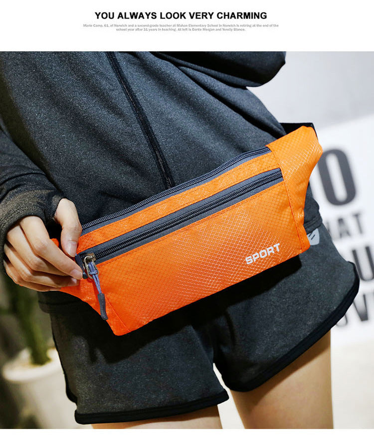 A318  Multifunctional Outdoor Sports Waist Bag for Men Women, Lightweight Crossbody Chest Bag with Phone Pocket