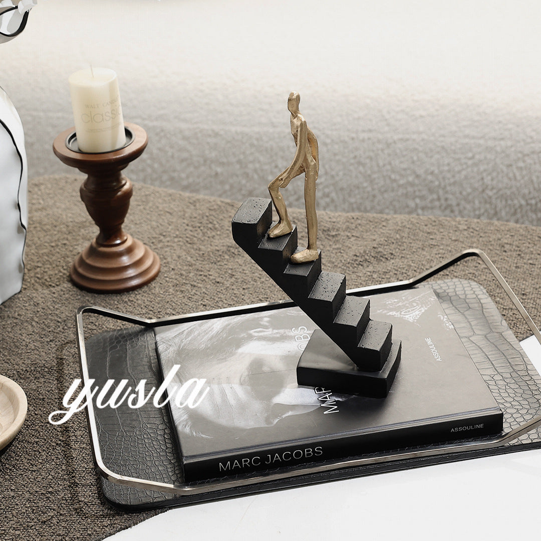 Modern Desk Decor  - Abstract Sculpture  as Motivation - Modern Home Decor Figure Made of Marble Resin - Aesthetic Statue for Living Room & Office décor as a Gift