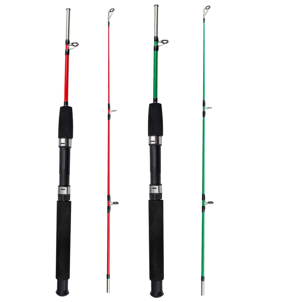 A259  Spinning Fiberglass Fishing Rod, Long Distance Casting Rod, Complete Fishing Combo