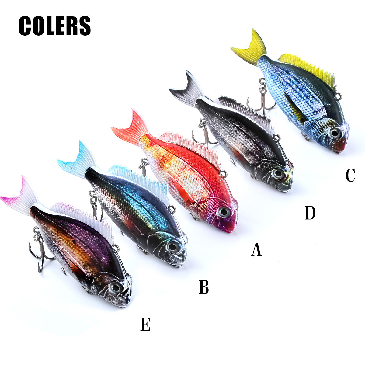 A258  Special VIB Hard Lure for Sea Bream Fishing, 3D Printed Coating, Multi-Color Multi-Spec Bionic Bait