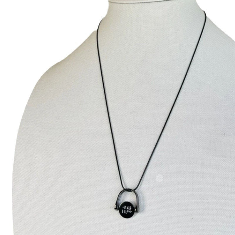 Spinner Ring Necklace Rotating Polished Ring Pendant Delicate Fashion Jewelry Gift for Her
