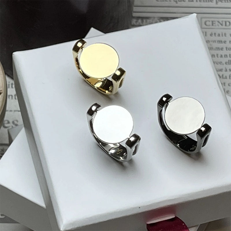 Spinner Ring Necklace Rotating Polished Ring Pendant Delicate Fashion Jewelry Gift for Her