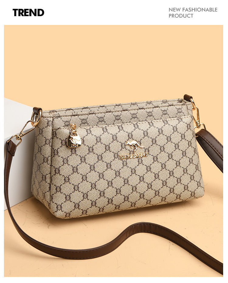 B363  Women's Fashion Crossbody Bag Versatile Large Capacity Shoulder Underarm Purse Casual Daily Handbag