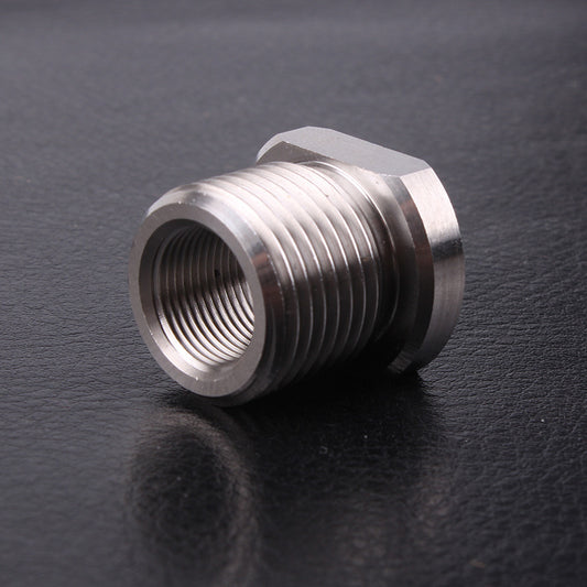 A312  Auto Modified Fuel Filter Adapter 1/2-28 to 3/4-16 Stainless Steel Filter Fitting
