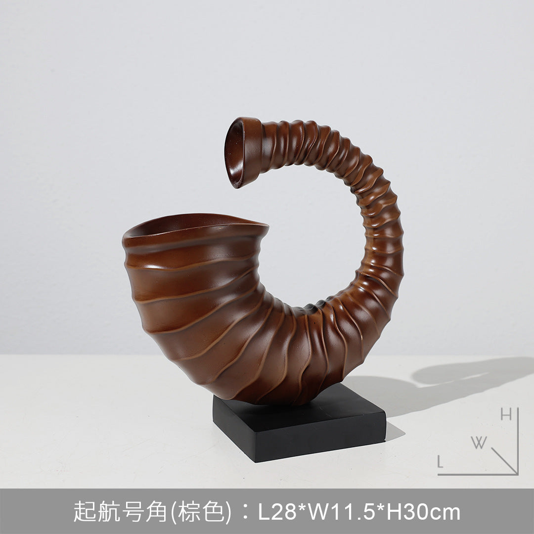Modern Desk Decor  - Abstract Sculpture  as Motivation - Modern Home Decor Figure Made of Marble Resin - Aesthetic Statue for Living Room & Office décor as a Gift