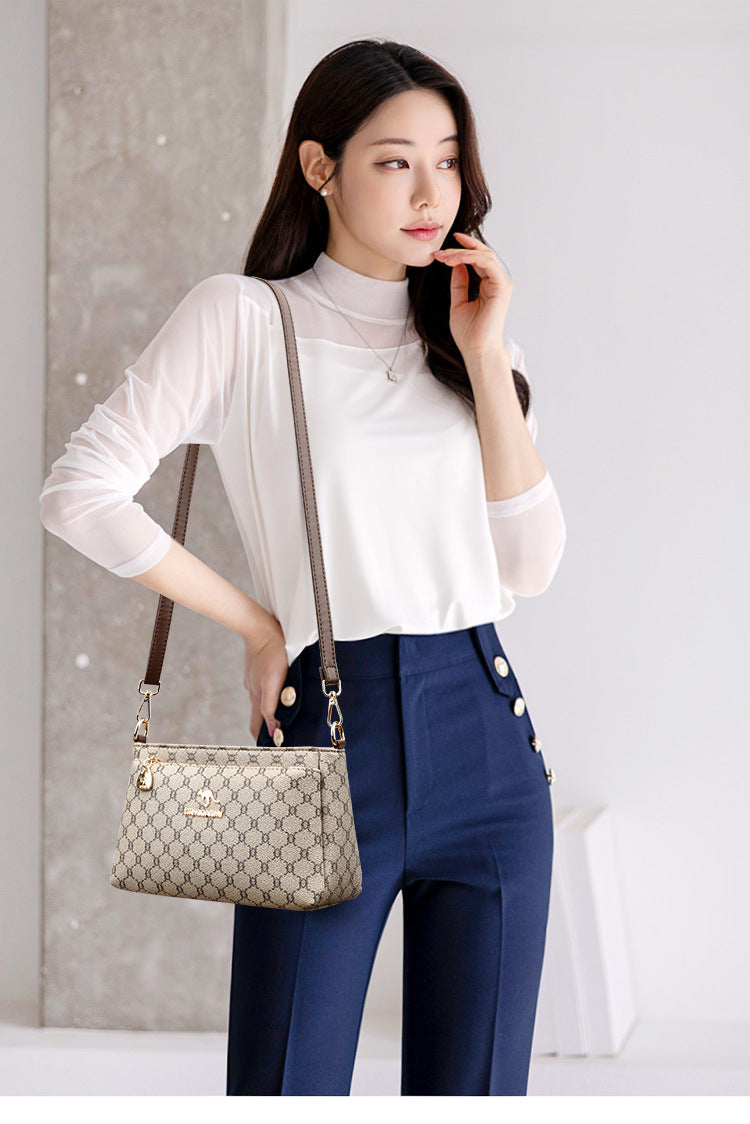 B363  Women's Fashion Crossbody Bag Versatile Large Capacity Shoulder Underarm Purse Casual Daily Handbag