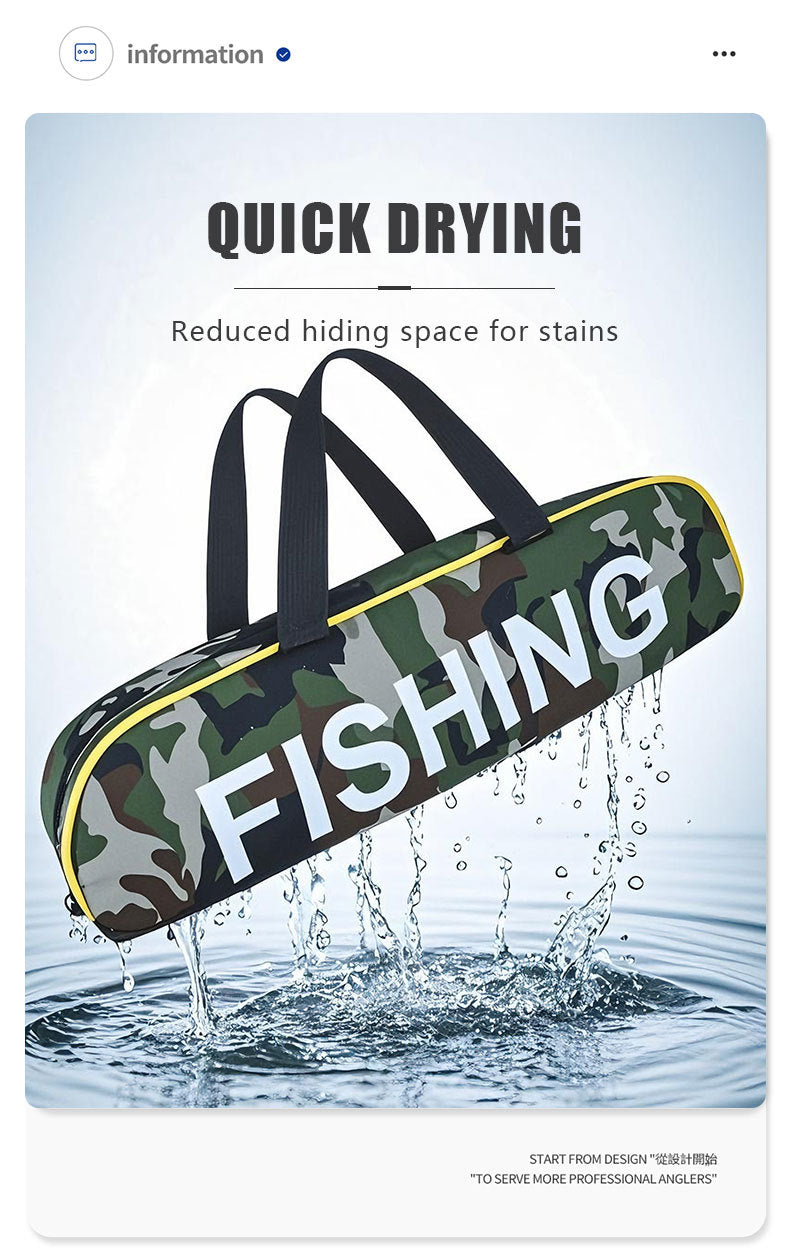 A338  Fishing Tackle Bag Set with Hard Fishing Rod, Baitcasting Reel & Lures Kit