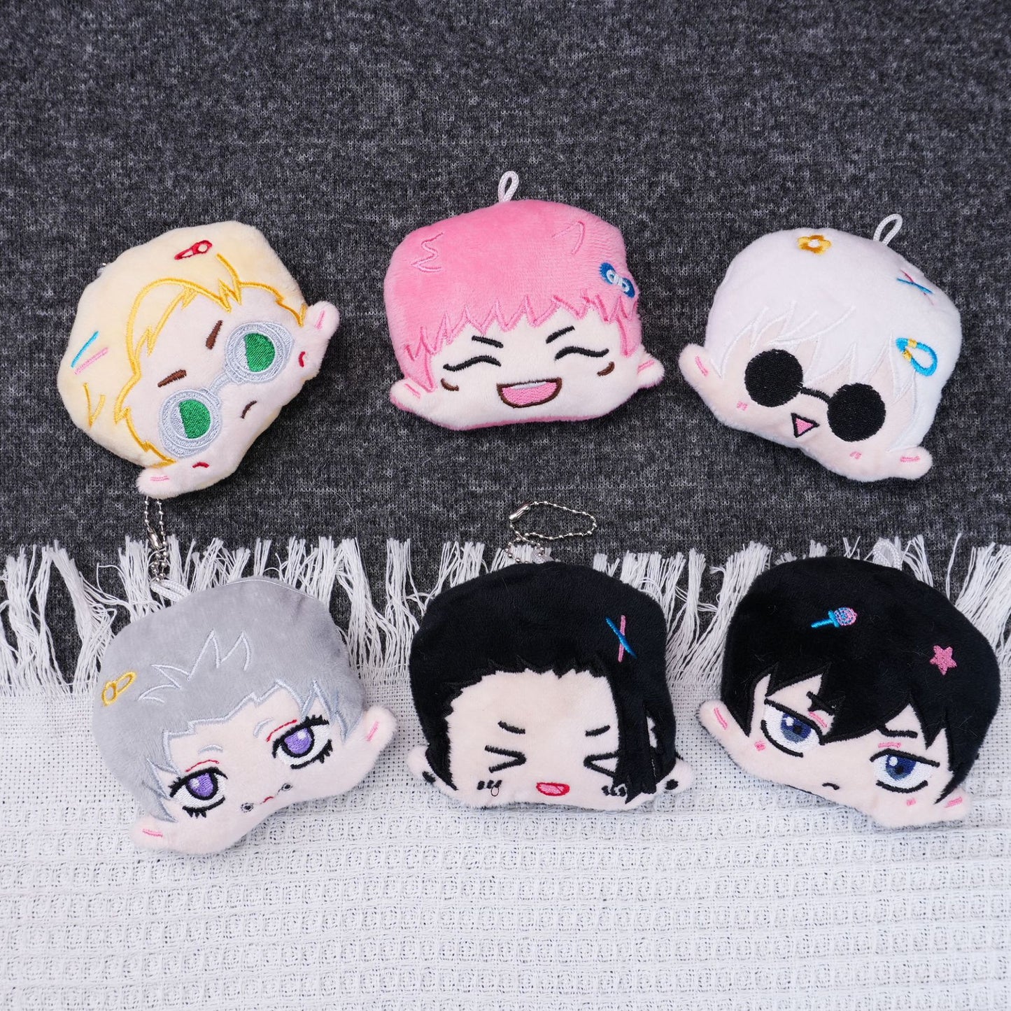 Anime Peripheral Plush Doll Pendant Spell Back to War Five Wusha Youjie Fan Squeaky Pendant