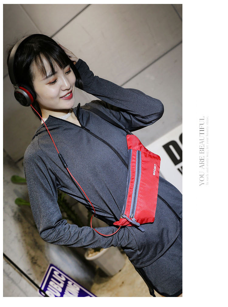 A318  Multifunctional Outdoor Sports Waist Bag for Men Women, Lightweight Crossbody Chest Bag with Phone Pocket