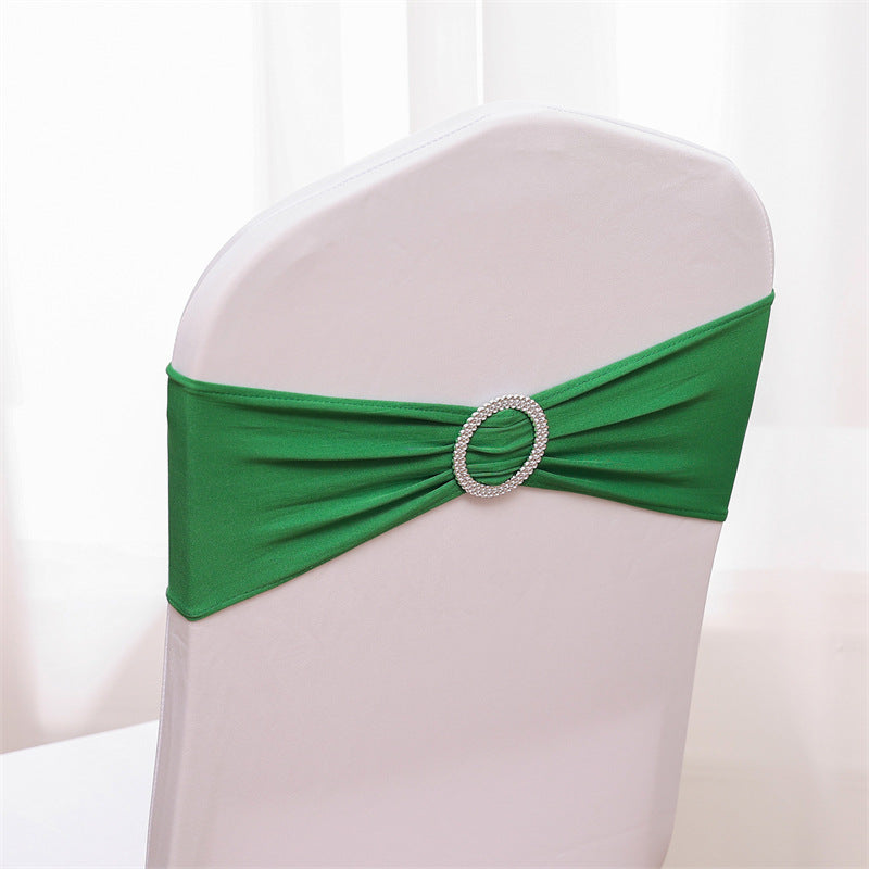 Spandex Chair Sashes Bands 50PCS Stretch Chair Ties Bows with Buckle Slider for Wedding Party Banquet Decoration
