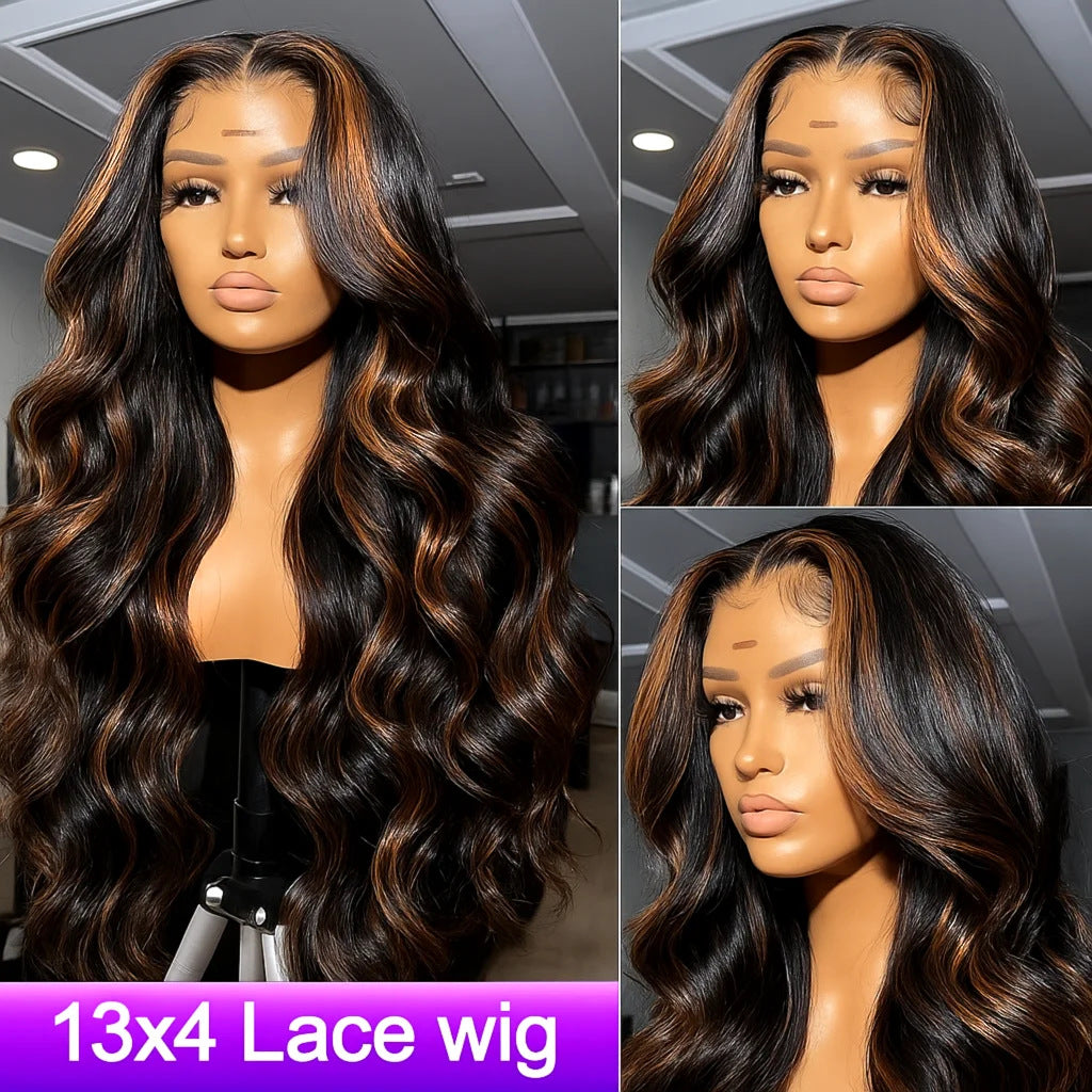 A233  Fashion Blonde Body Wave Wig, Hot Selling African Style Lace Front Full Wig for Women