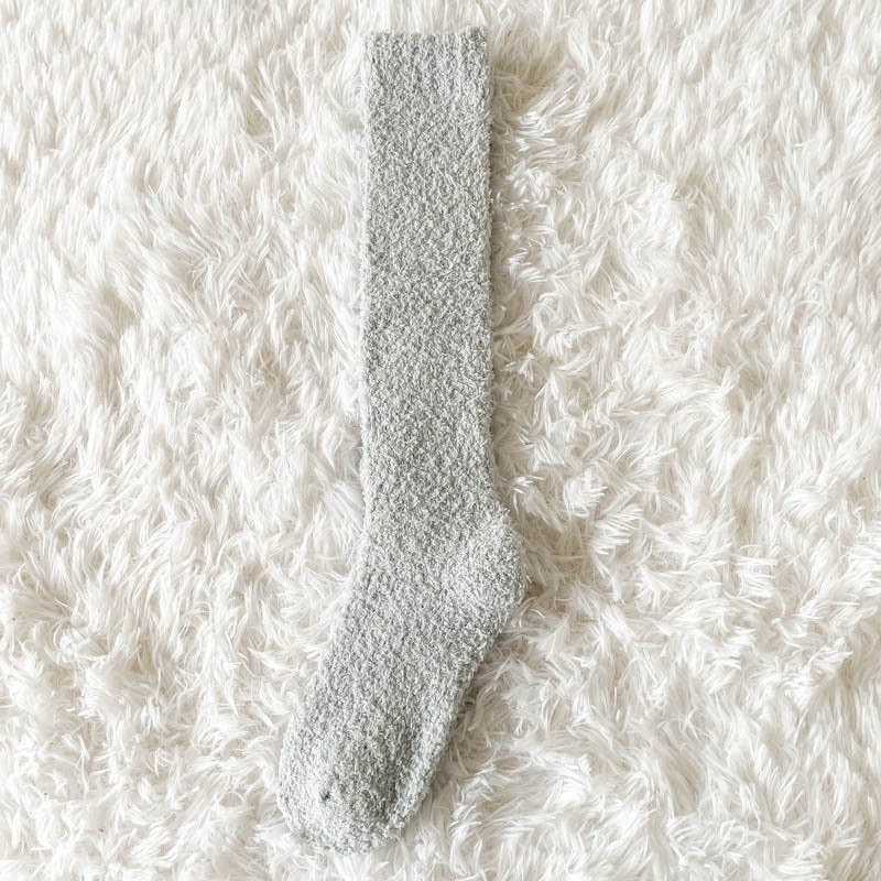 Coral Fleece Ankle Socks for Men and Women Thickened and Fleece-Lined for Fall and Winter Postpartum Long Socks Home Sleep Floor Socks for Indoor Wear