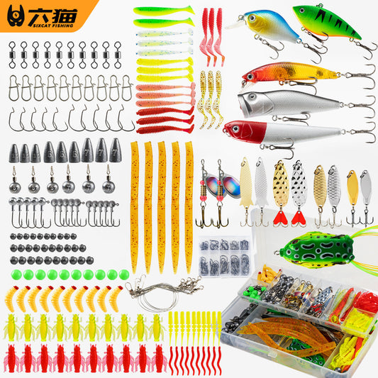 F340  97/302-Piece Accessory Set: Lure Fishing Tackle, Plastic Lures, Artificial Lures, and Lure Accessories