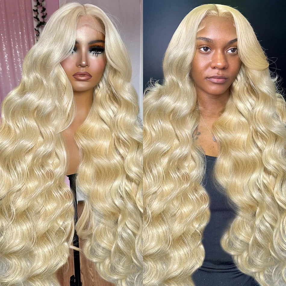 A276  Middle Part Long Curly Body Wave Lace Front Wig, 30 Inch Machine Made Net Full Wig