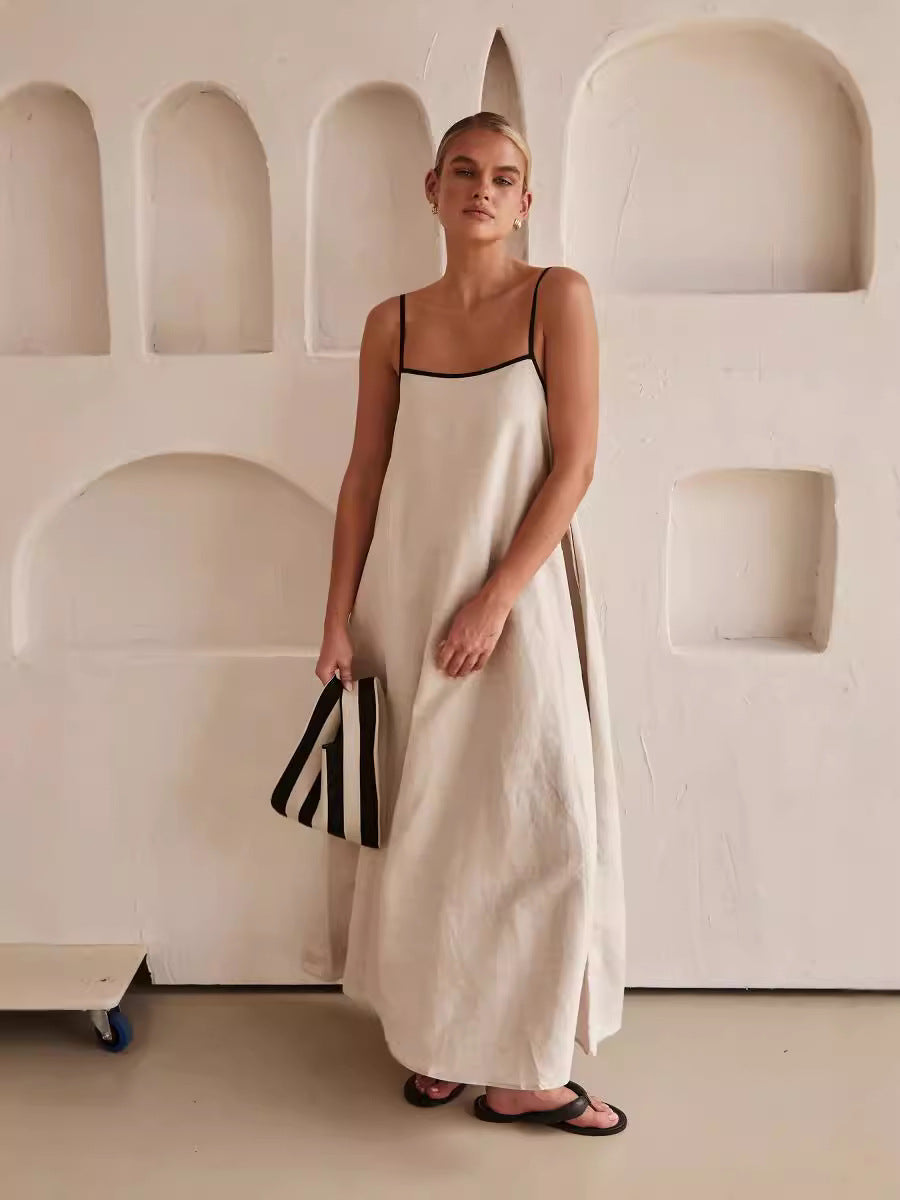 Women's 2026 Summer Linen Maxi Dress