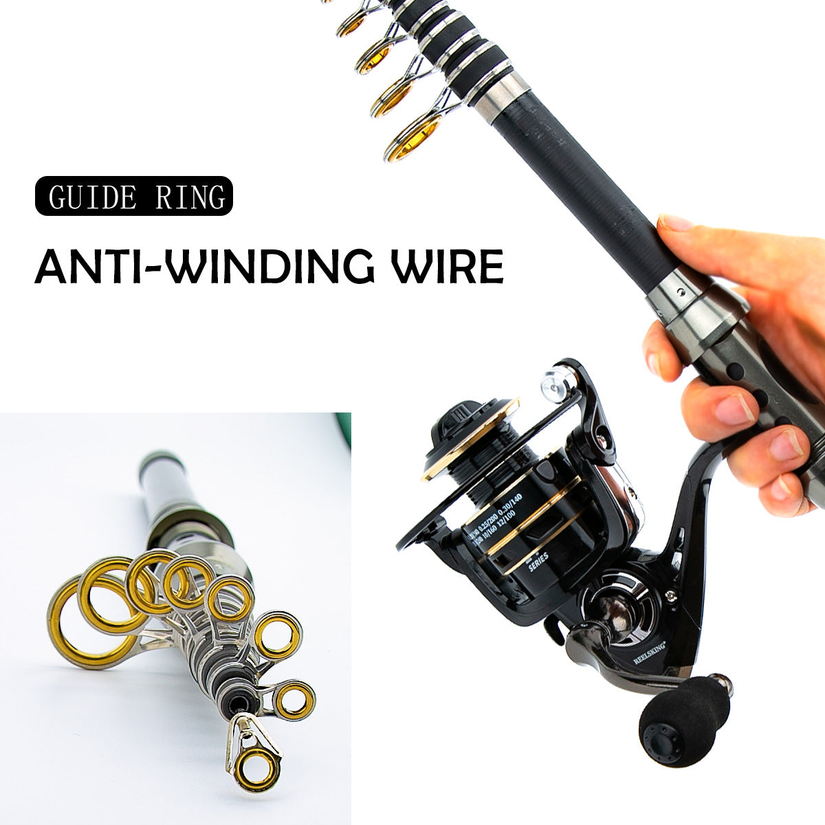 A244  Long Casting Fishing Rod Combo, Special for Bass & Culter, Multifunctional Rod for Sea & Snakehead Fishing