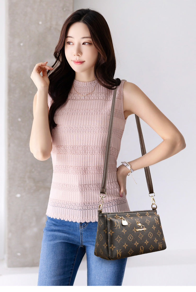B363  Women's Fashion Crossbody Bag Versatile Large Capacity Shoulder Underarm Purse Casual Daily Handbag