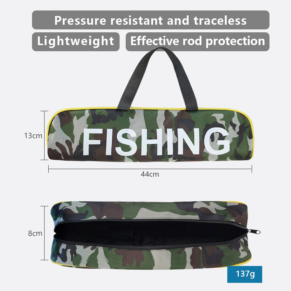 A338  Fishing Tackle Bag Set with Hard Fishing Rod, Baitcasting Reel & Lures Kit