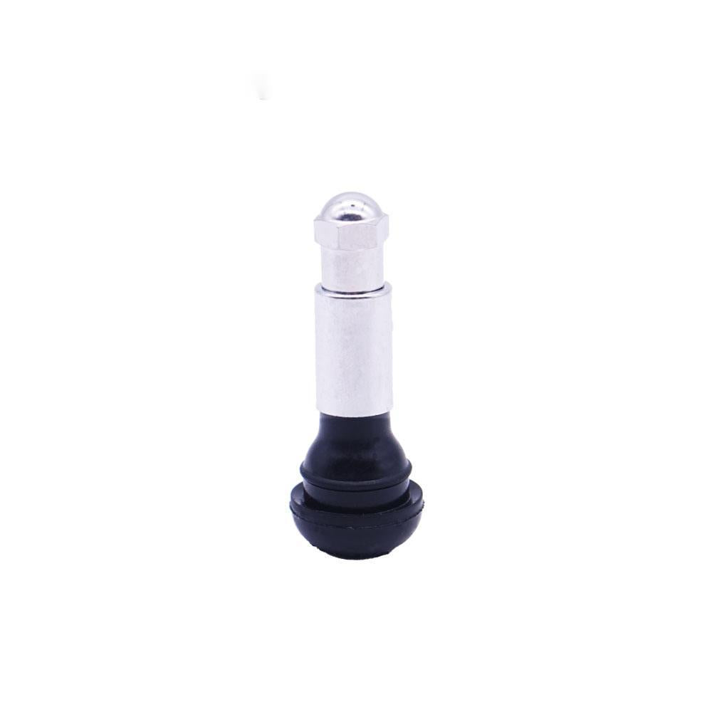 A311  TR413/TR414 Tubeless Tire Valve Stems, Black Rubber & Alloy Valve Caps Universal Tire Valves
