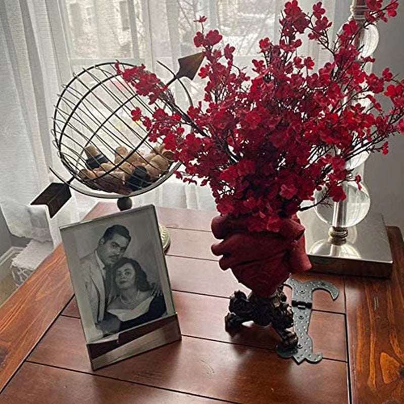 A 210  Unique Art Heart Vase, Creative Home Living Room Desktop Decor Floral Craft
