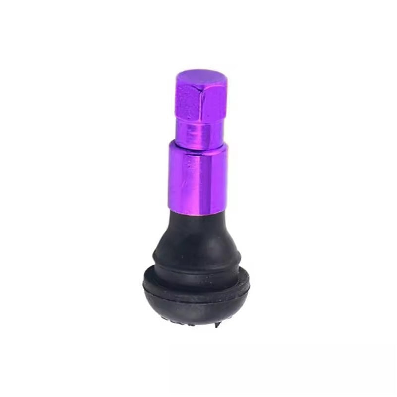 A311  TR413/TR414 Tubeless Tire Valve Stems, Black Rubber & Alloy Valve Caps Universal Tire Valves