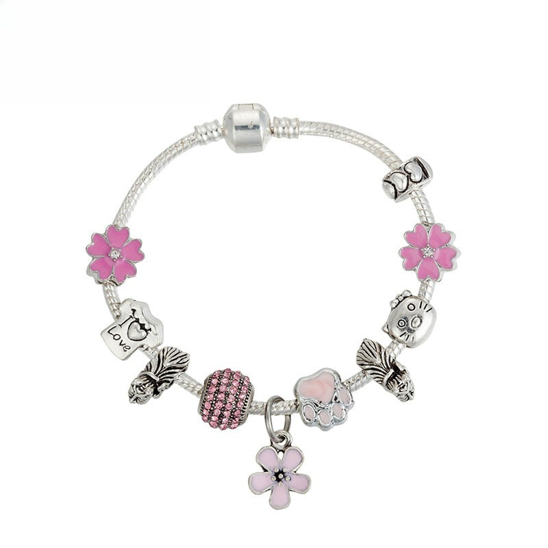 Adorable Kitten Paw Beaded Bracelet