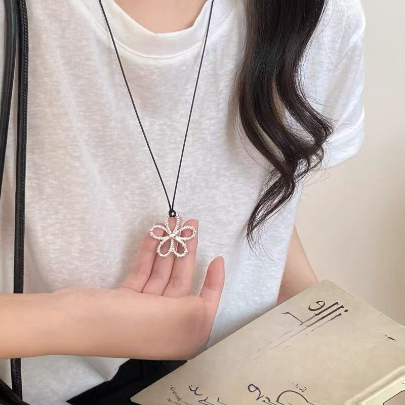 A301  Fashion Dopamine Beaded Cat Necklace, Personality Sweet Style All-Match Choker Jewelry