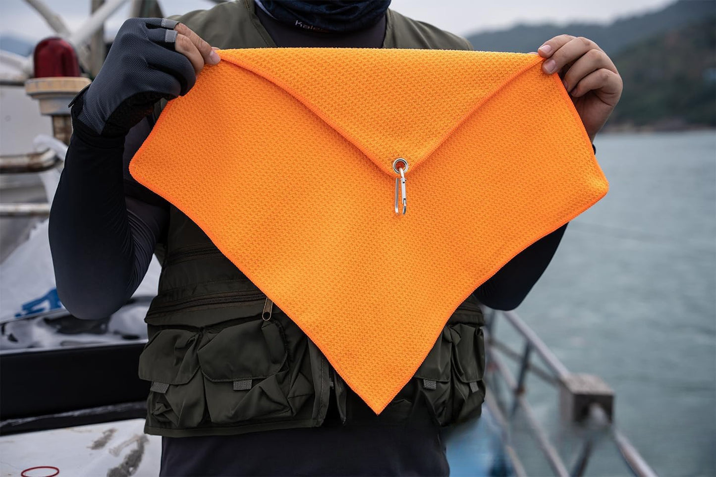 A284  Absorbent Fishing Towel for Anglers, Fishing Hand Cloth & Rod Cleaning Towel, Fishing Accessories