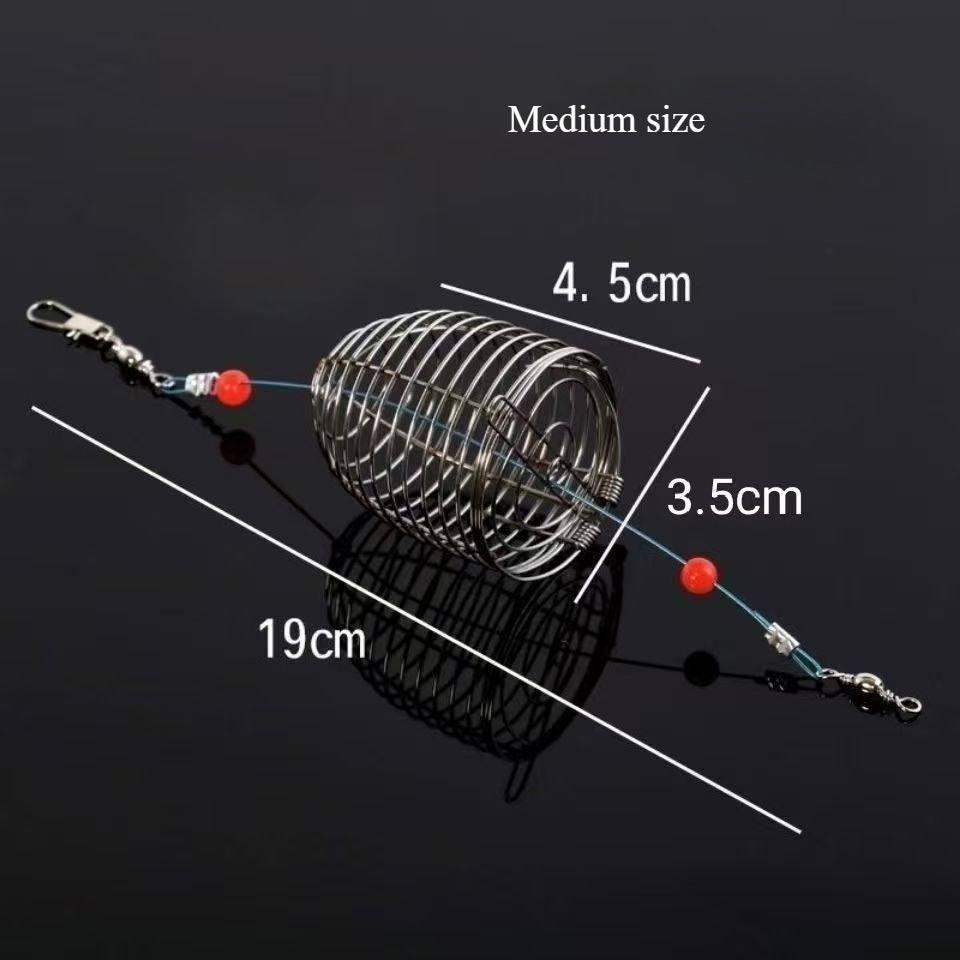 A166  10pcs  Fishing Tackle Metal Bait Cage, Bait Thrower Feeder, Lure Trap Cage