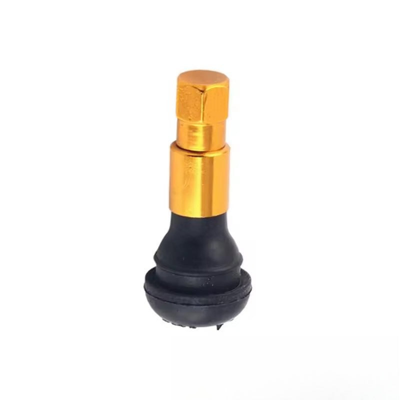 A311  TR413/TR414 Tubeless Tire Valve Stems, Black Rubber & Alloy Valve Caps Universal Tire Valves