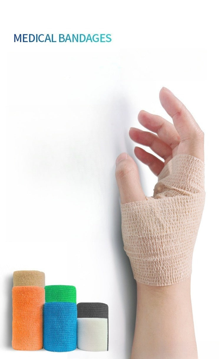 A320  High Elastic Breathable Self-Adhesive Bandage, Multi-Purpose Gauze Roll for Wound Care & Sports Training