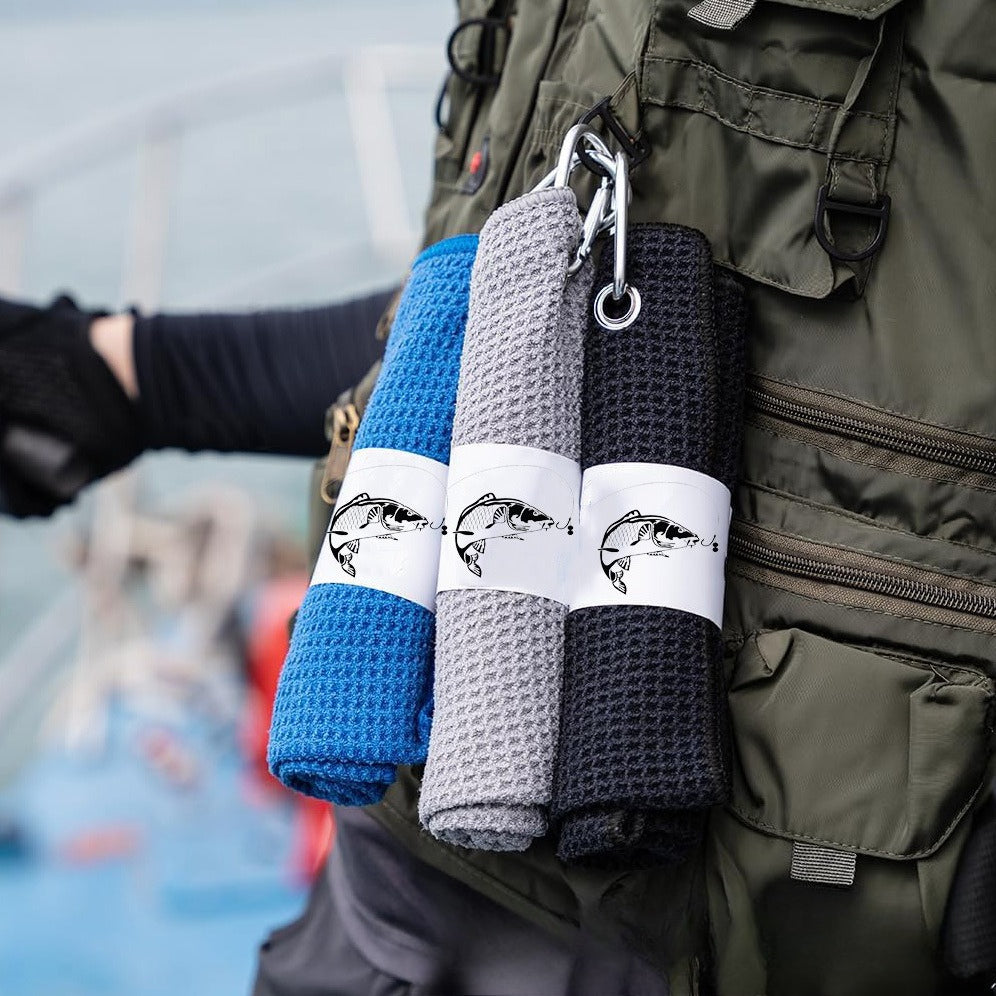 A284  Absorbent Fishing Towel for Anglers, Fishing Hand Cloth & Rod Cleaning Towel, Fishing Accessories