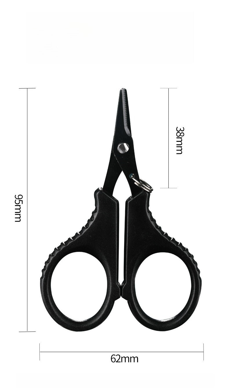 A282  304 Stainless Steel Fishing Scissors, High Hardness & Sharp, Multi-Functional for Lure, Lead Sheet, PE Braided Line