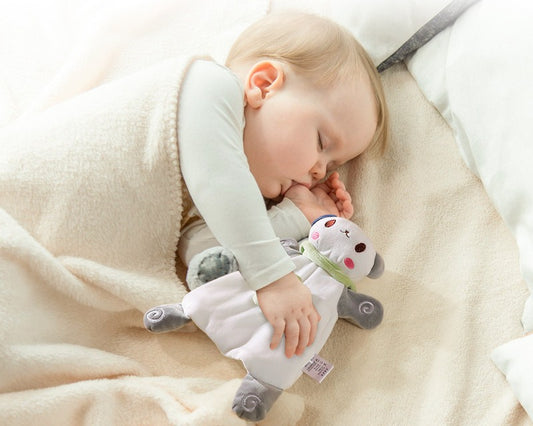 Bean velvet baby soothing cloth, baby toy cartoon doll, children's sleeping doll, hand puppet