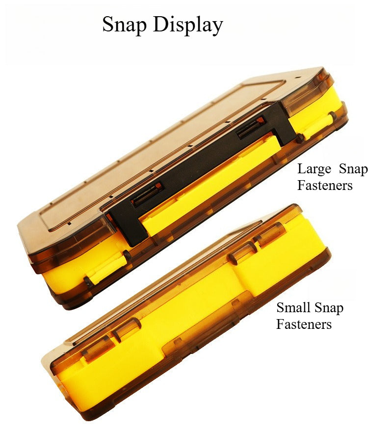 A268  Multi-Color Double-Sided Fishing Wooden Shrimp Box, Lure Bait Storage, Sea Fishing Accessory Organizer