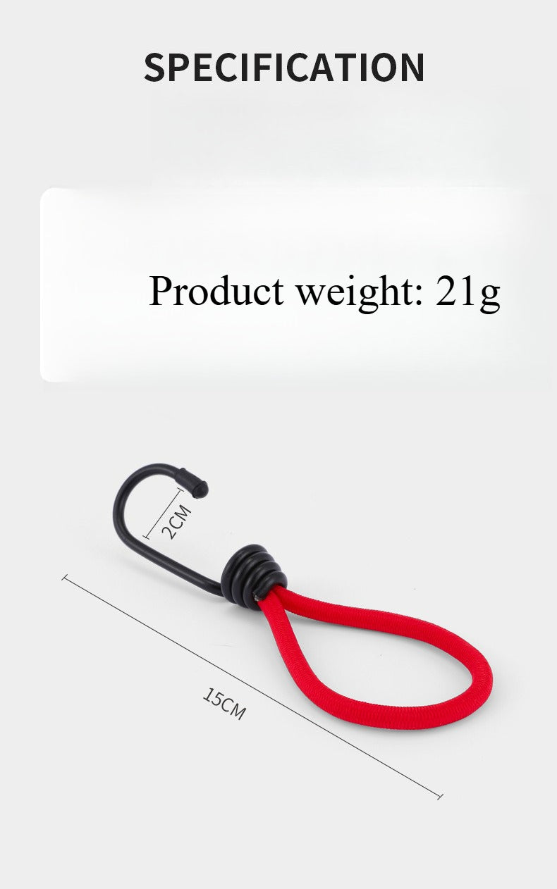 A294  Outdoor Tent Bungee Cord with Adjustable Buckle, Canopy Guy Rope, Ground Pegs, Multi-Function Camping Accessories