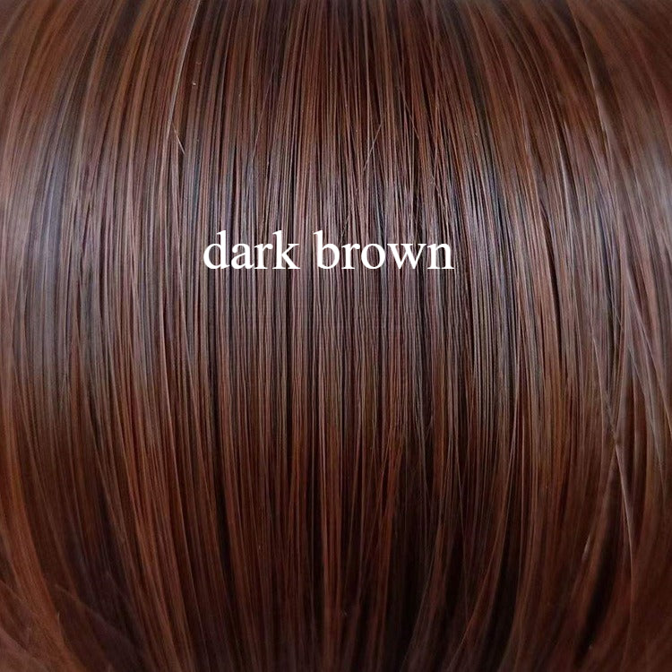 A215  New African Style Women Black Long Straight Wig, Middle Part Heat Resistant Synthetic Hair Wig